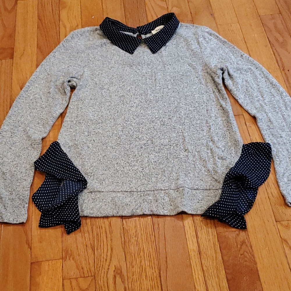 EUC-Ruffle detail sweater